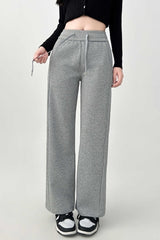 High Waist Loose Fit Casual Wide Leg Sweatpants