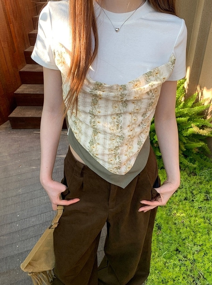 High Waist Wide Leg Casual Denim Pants