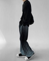Highend Wrinkle Ice Silk Casual Trousers