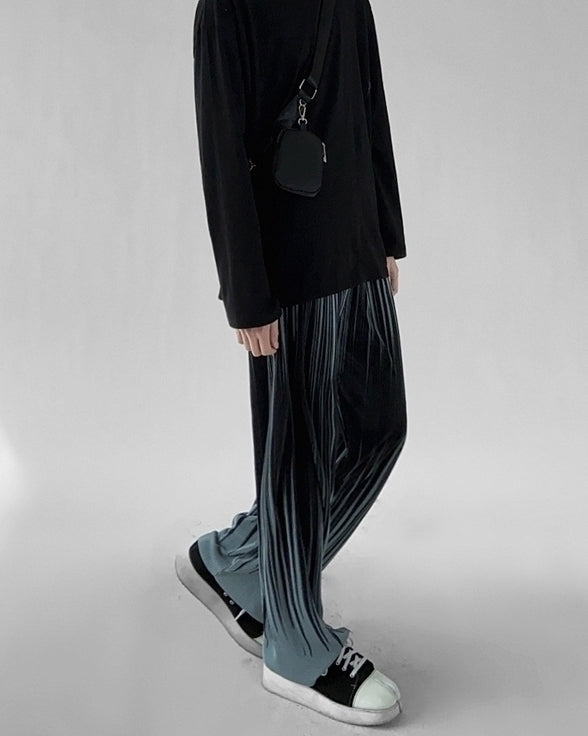 Highend Wrinkle Ice Silk Casual Trousers