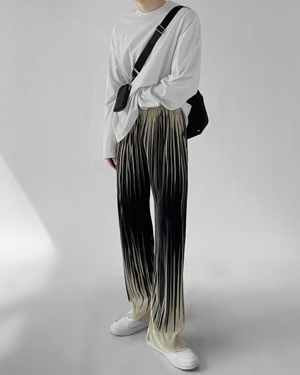 Highend Wrinkle Ice Silk Casual Trousers