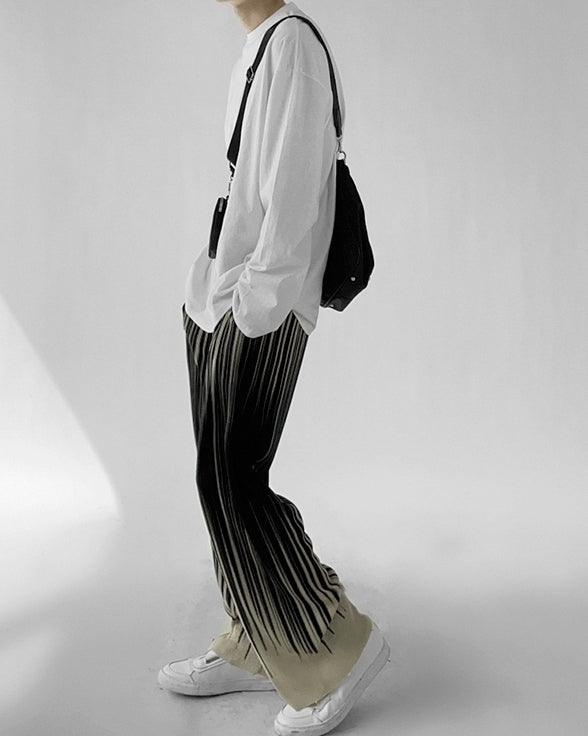 Highend Wrinkle Ice Silk Casual Trousers