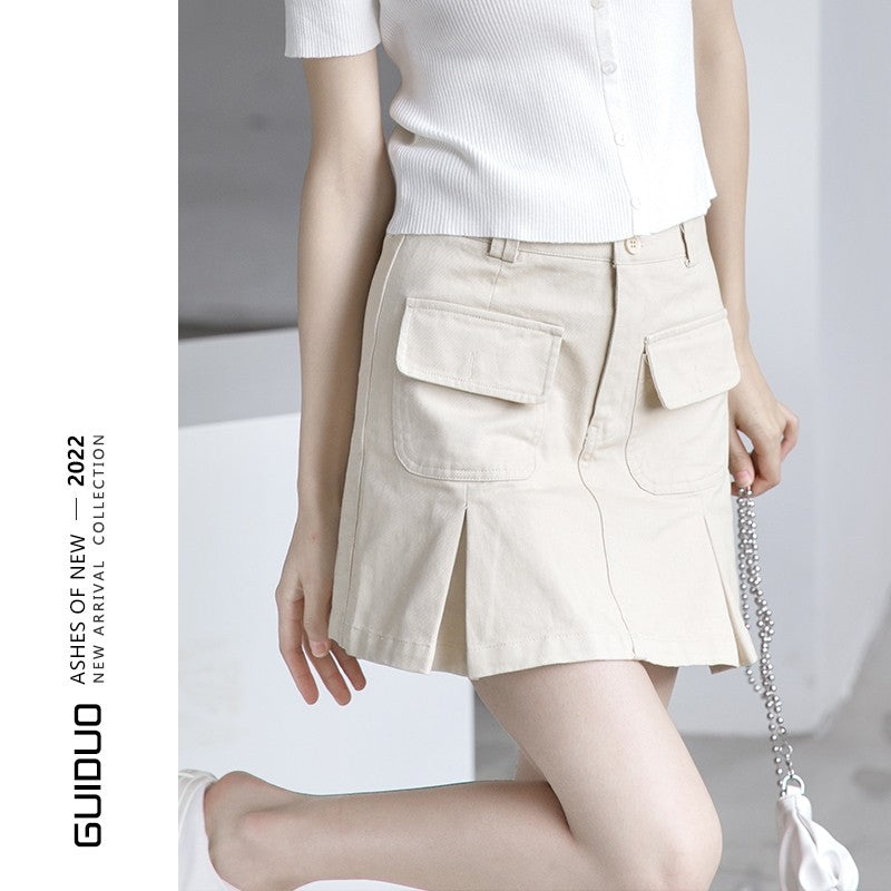 Highwaisted Denim Aline Skirt