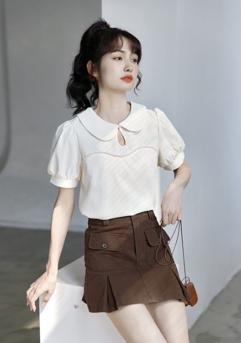 Highwaisted Denim Aline Skirt