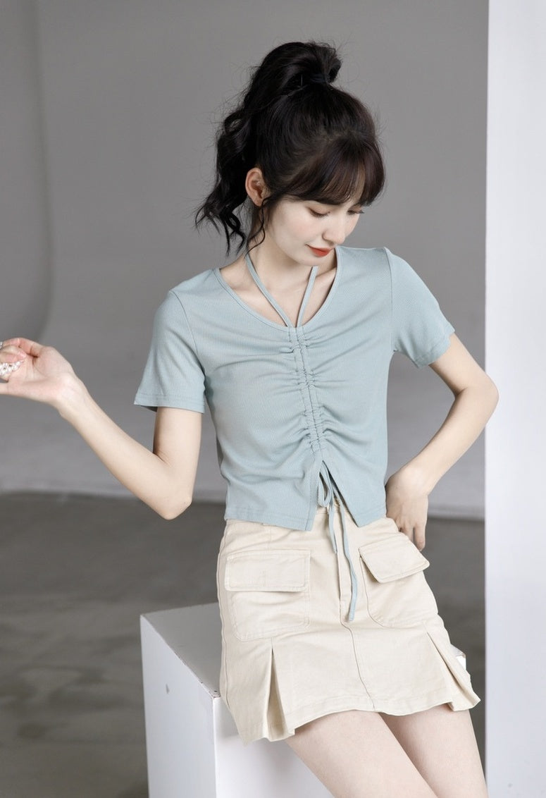 Highwaisted Denim Aline Skirt