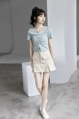 Highwaisted Denim Aline Skirt
