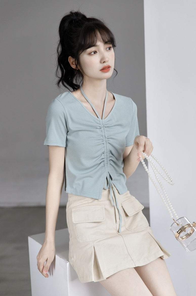 Highwaisted Denim Aline Skirt
