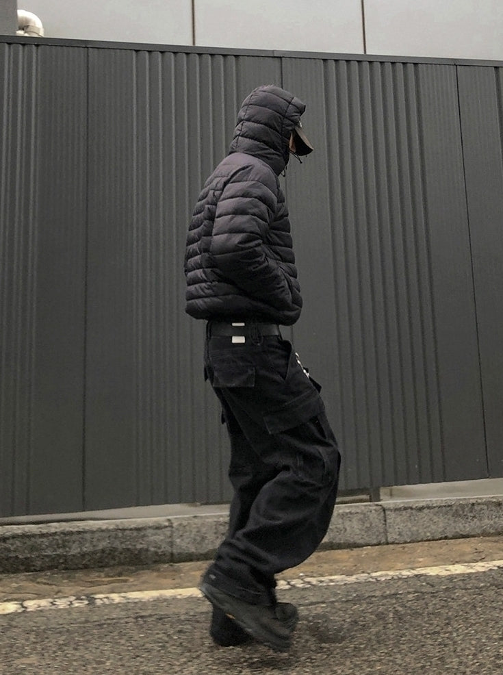 Hooded Short Puffer Jacket Warm Loose Fit Winter Style