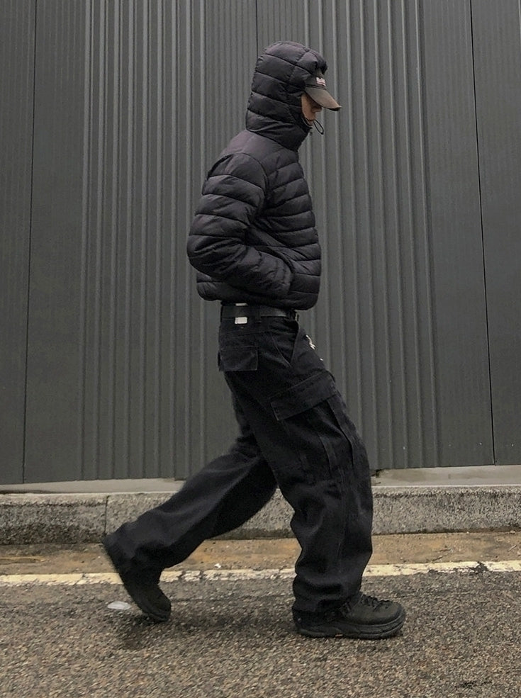 Hooded Short Puffer Jacket Warm Loose Fit Winter Style