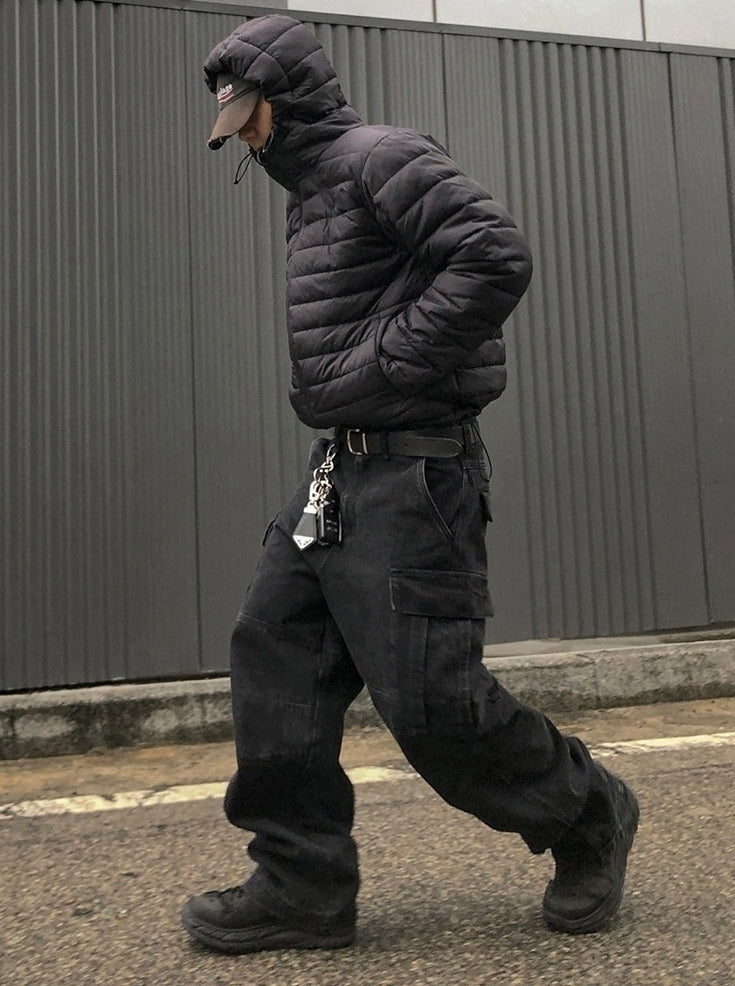 Hooded Short Puffer Jacket Warm Loose Fit Winter Style