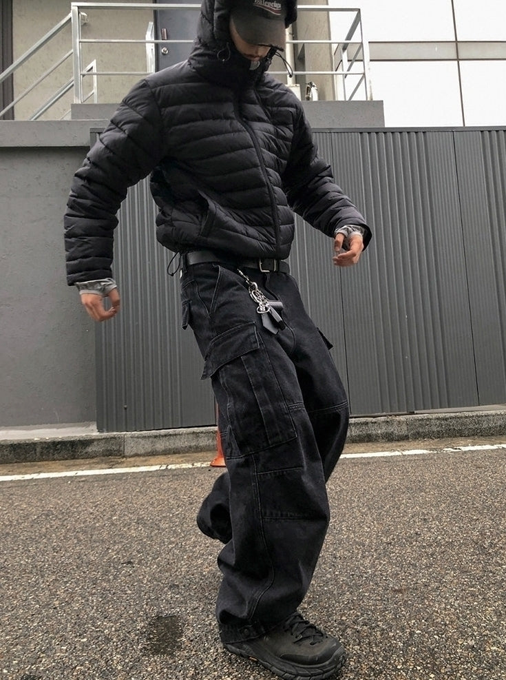 Hooded Short Puffer Jacket Warm Loose Fit Winter Style