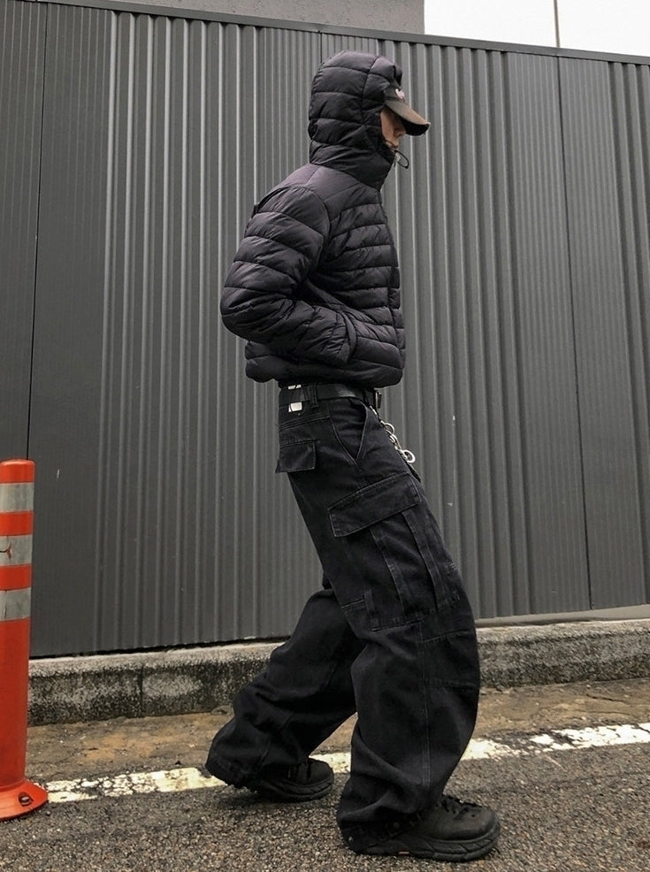 Hooded Short Puffer Jacket Warm Loose Fit Winter Style