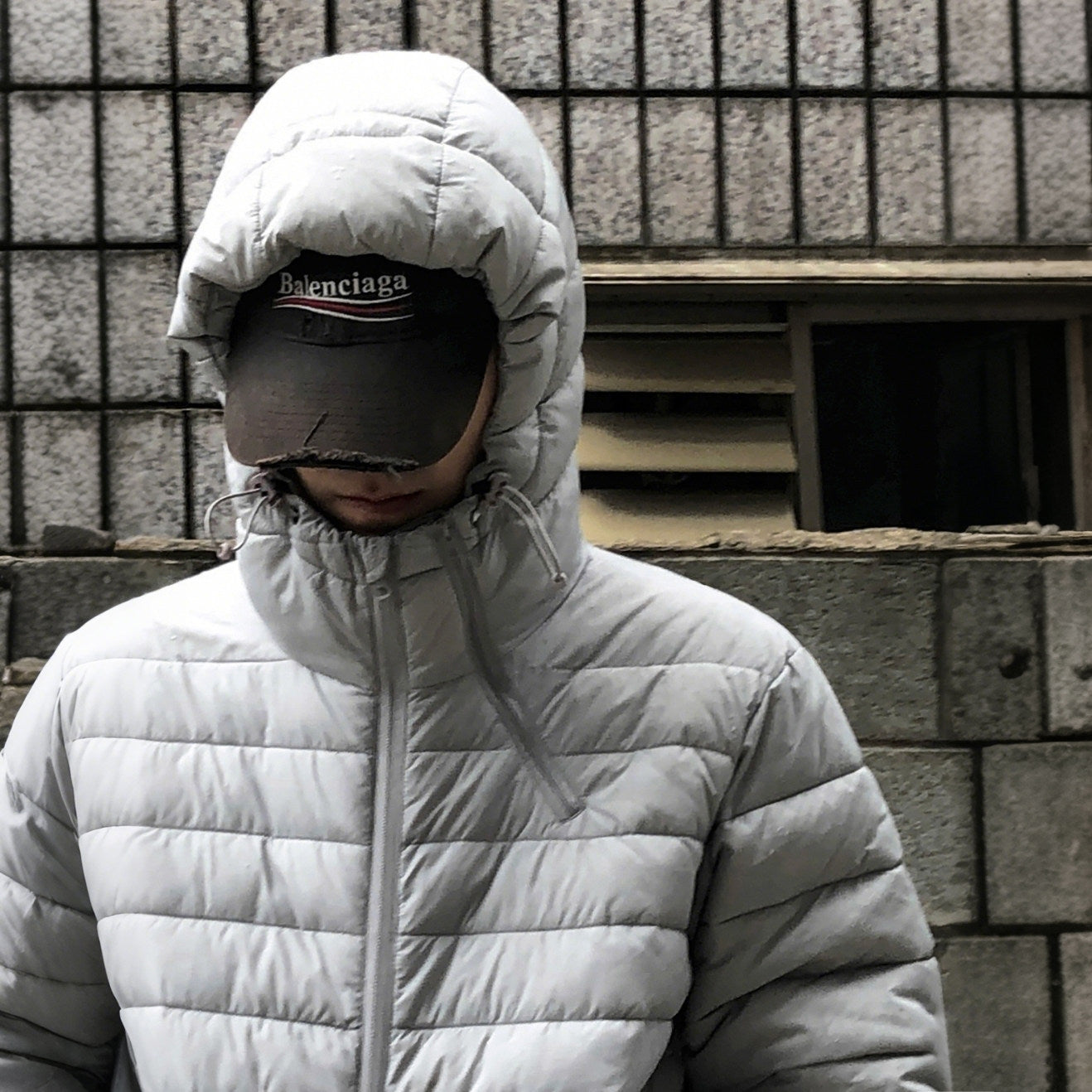 Hooded Short Puffer Jacket Warm Loose Fit Winter Style