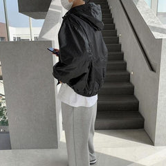 Hooded Windbreaker Jacket Autumn Fashion