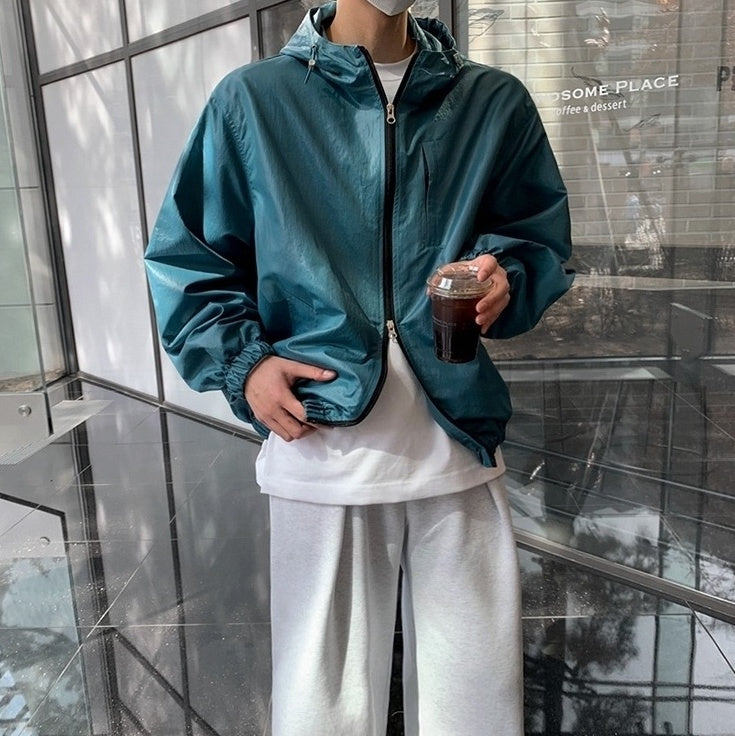 Hooded Windbreaker Jacket Autumn Fashion