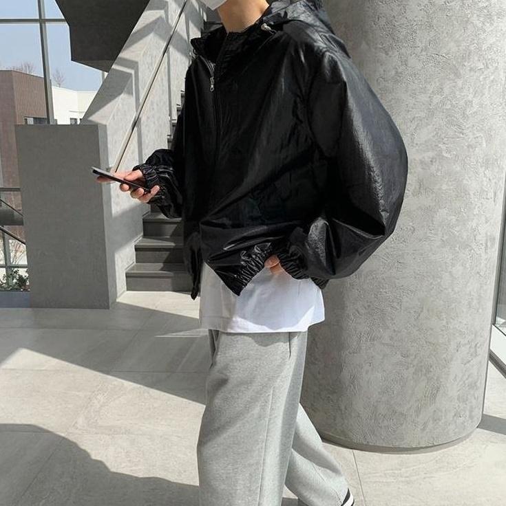Hooded Windbreaker Jacket Autumn Fashion