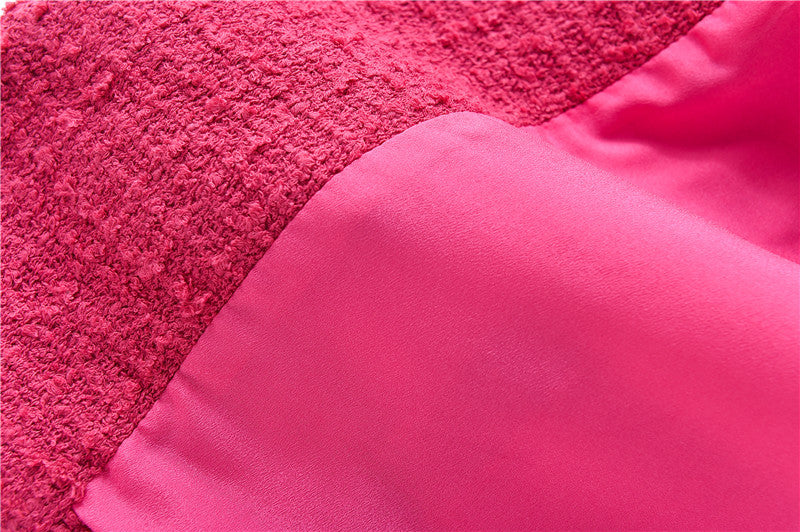 Hot Pink Tweed Dress