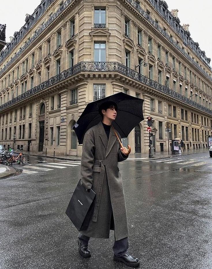 Houndstooth Blend Overcoat