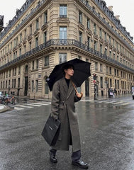 Houndstooth Blend Overcoat