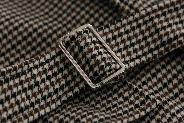 Houndstooth Blend Overcoat