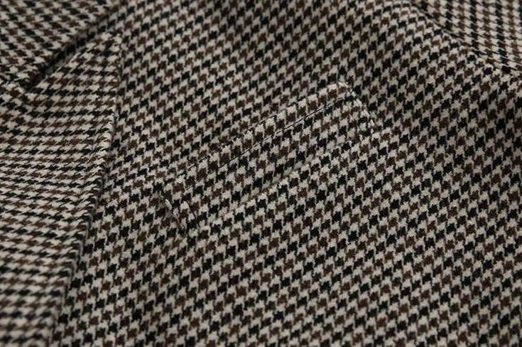 Houndstooth Blend Overcoat