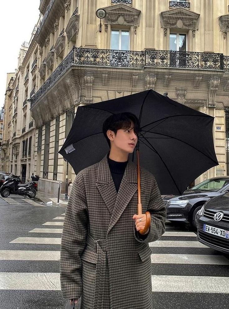Houndstooth Blend Overcoat