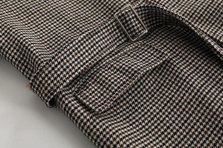 Houndstooth Blend Overcoat