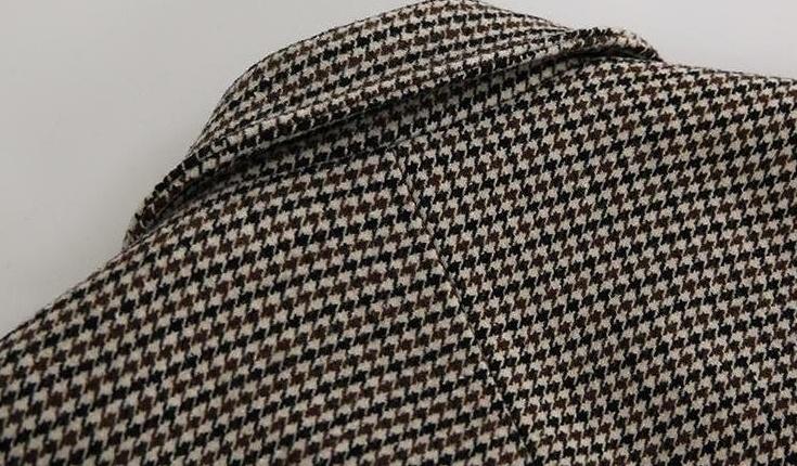 Houndstooth Blend Overcoat