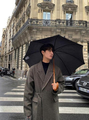 Houndstooth Blend Overcoat