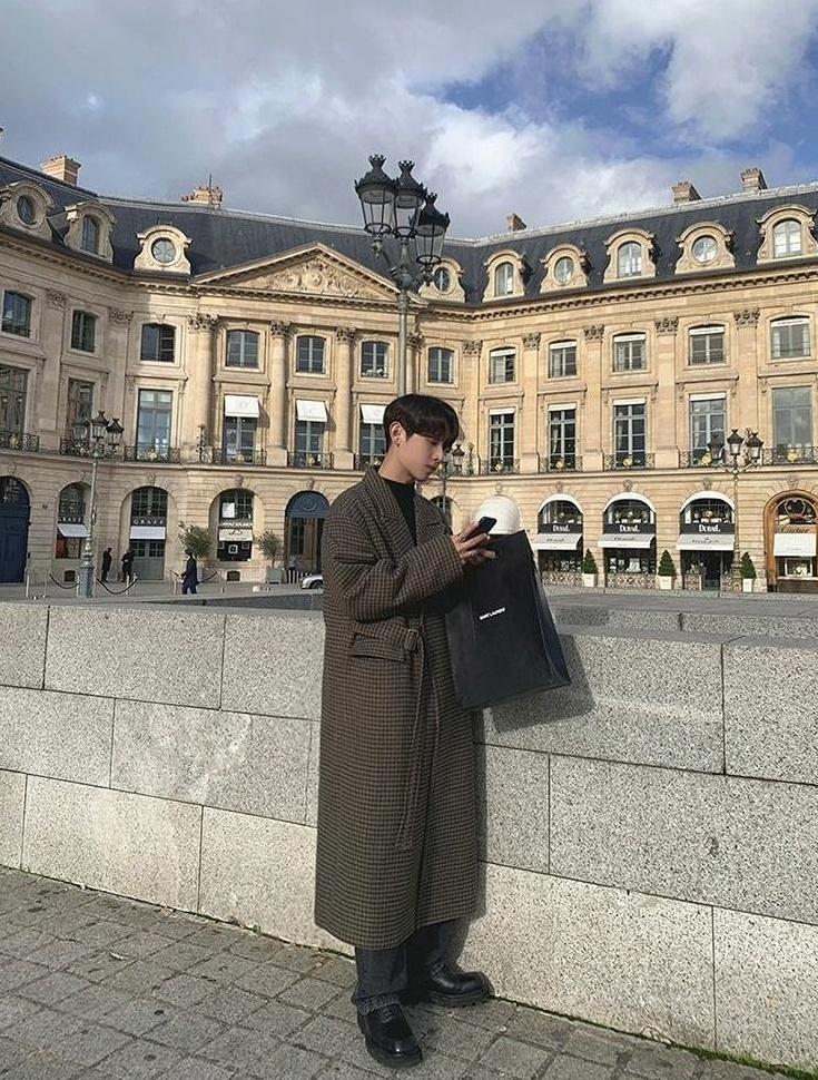 Houndstooth Blend Overcoat