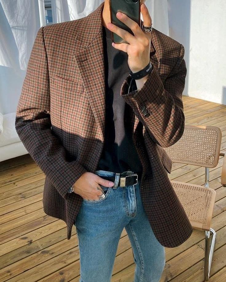 Houndstooth Short Coat