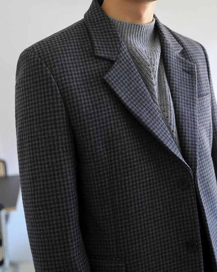 Houndstooth Short Coat