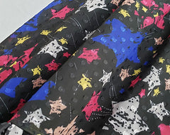 Black Asymmetrical Star Print Skirt