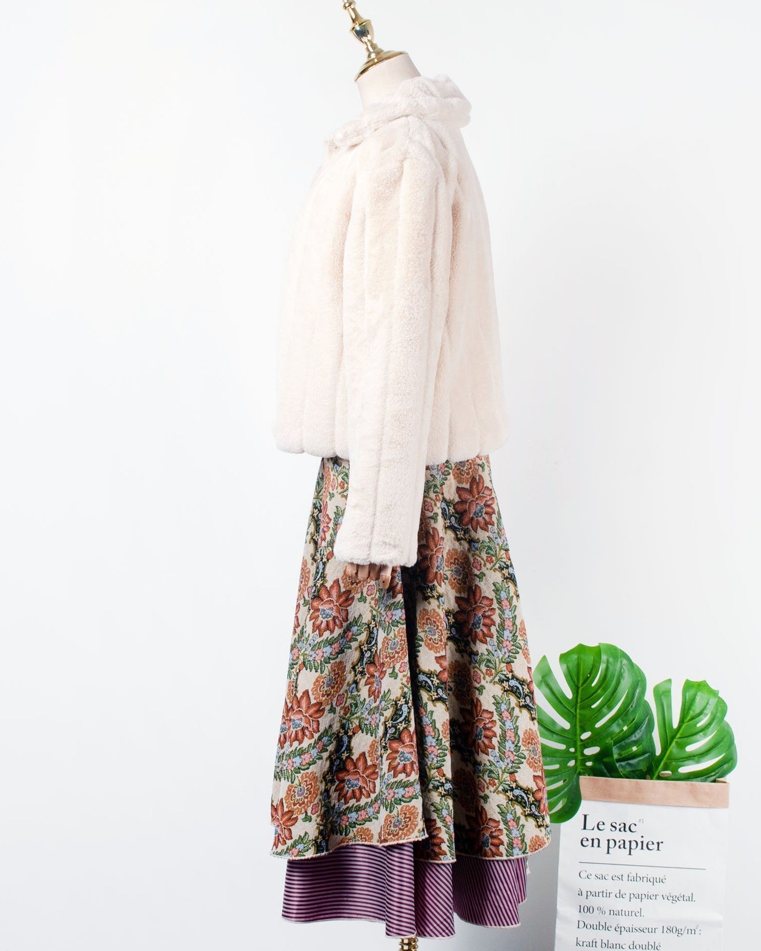 Beige Fur Jacket