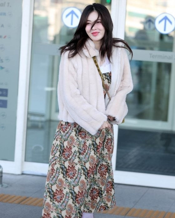 Beige Fur Jacket