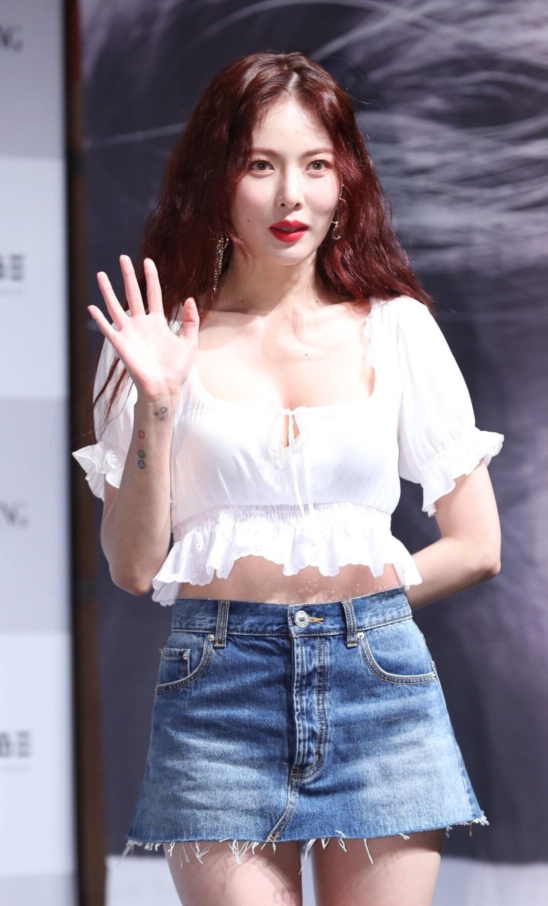 White Ruffled Lace Cropped Top