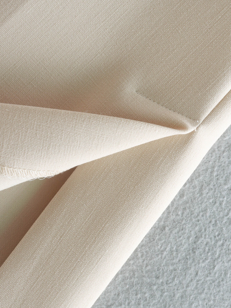 White Straight Cut Trousers
