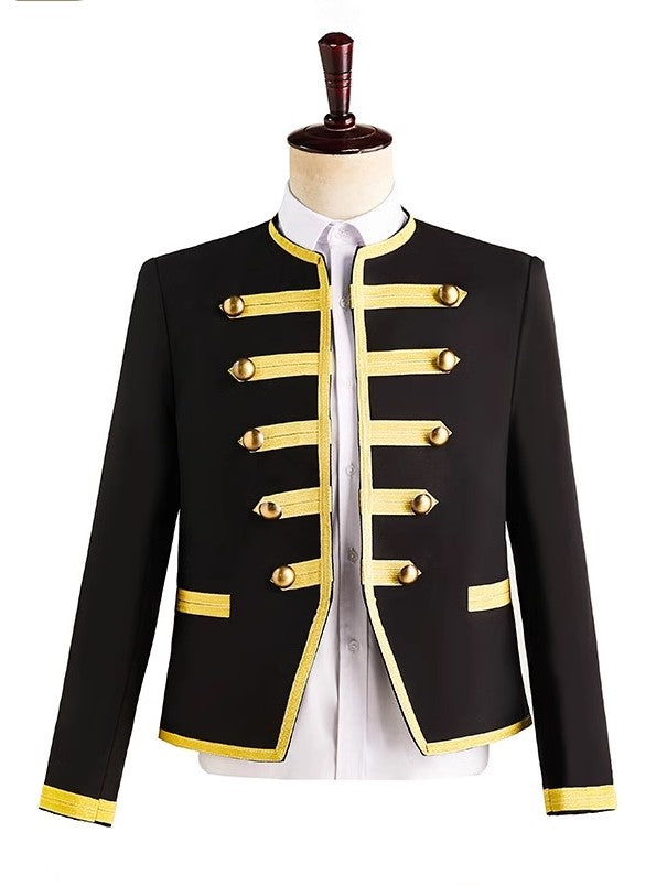 Black And Gold Officer Jacket