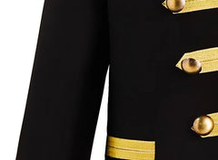 Black And Gold Officer Jacket