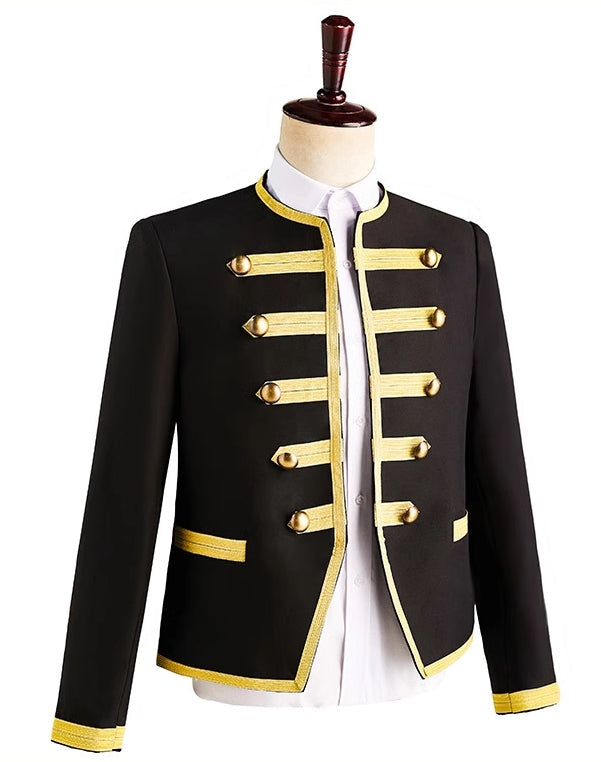Black And Gold Officer Jacket
