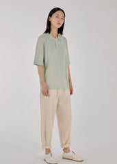 Mint Green Collared Polo Shirt