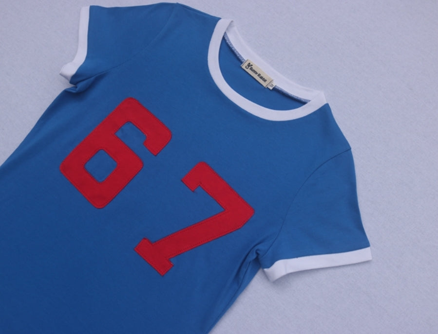 Blue 67 Blue Short Sleeve T-Shirt