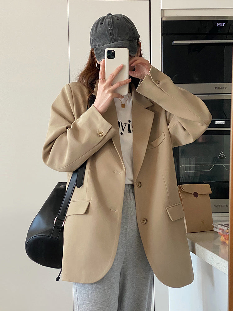 Beige Suit Jacket