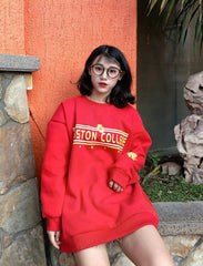 Red Boston College Sweatshirt