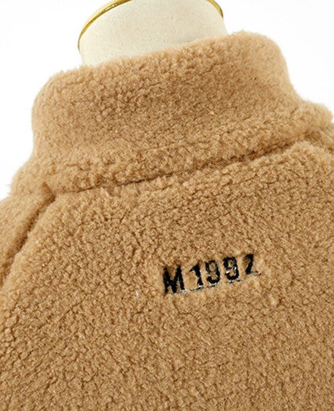 Brown Wool Plush Jacket