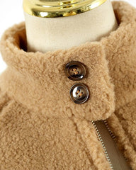 Brown Wool Plush Jacket