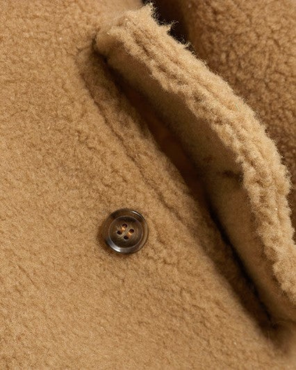 Brown Wool Plush Jacket