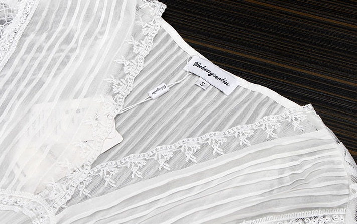 White Long Lace Dress