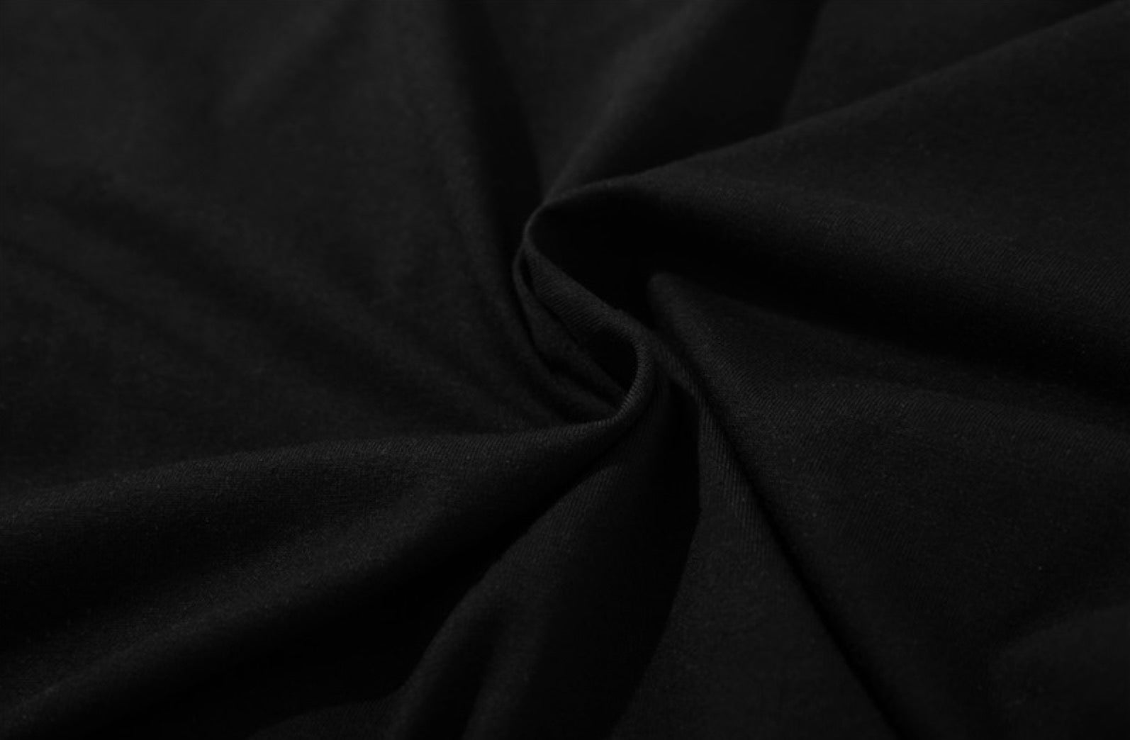 Pitch Black Cropped Knotted T-Shirt