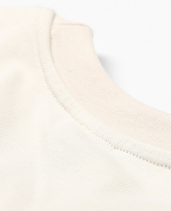 Beige Rose Print T-Shirt